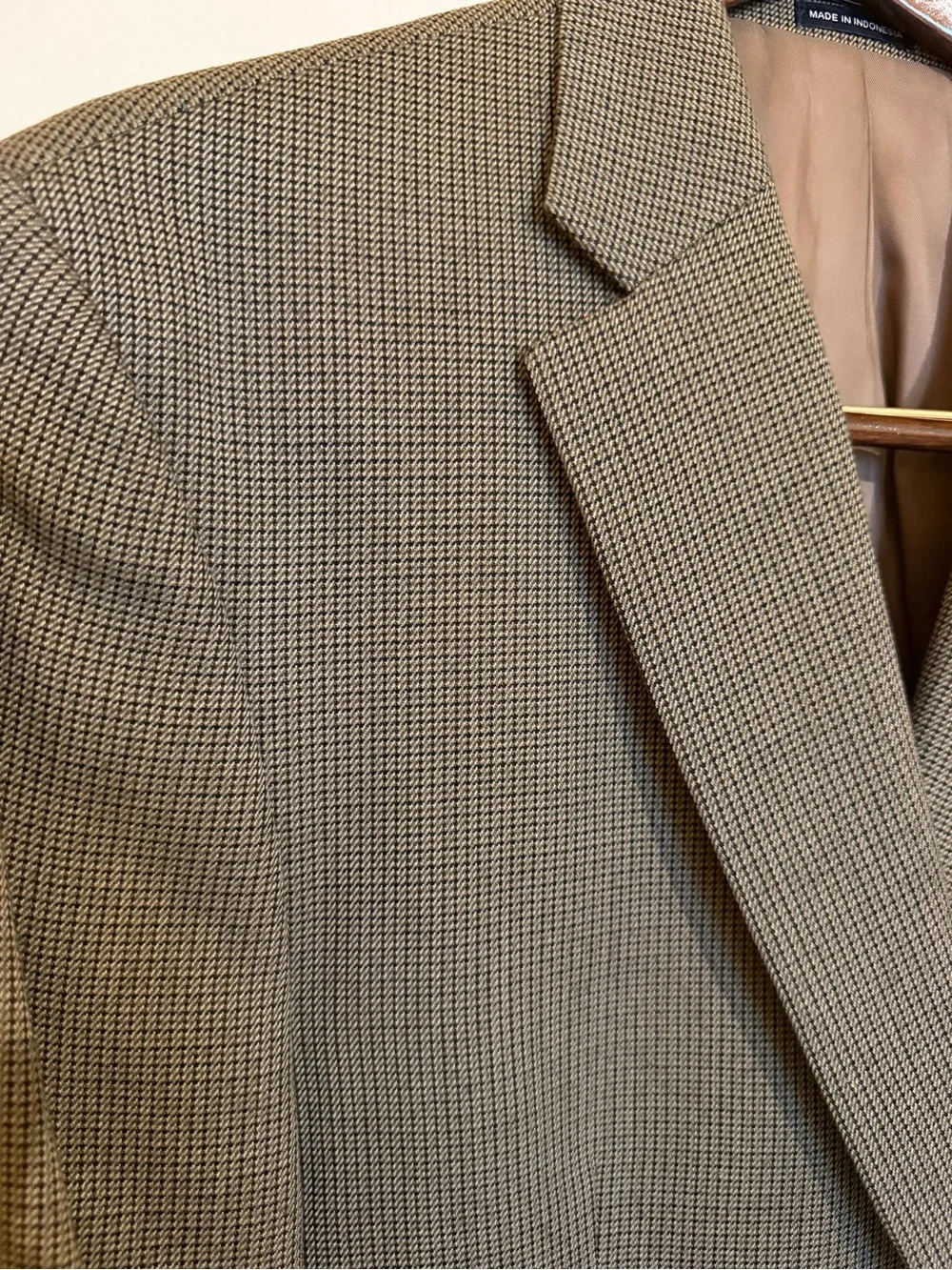 American Living Brown Houndstooth Sport Coat